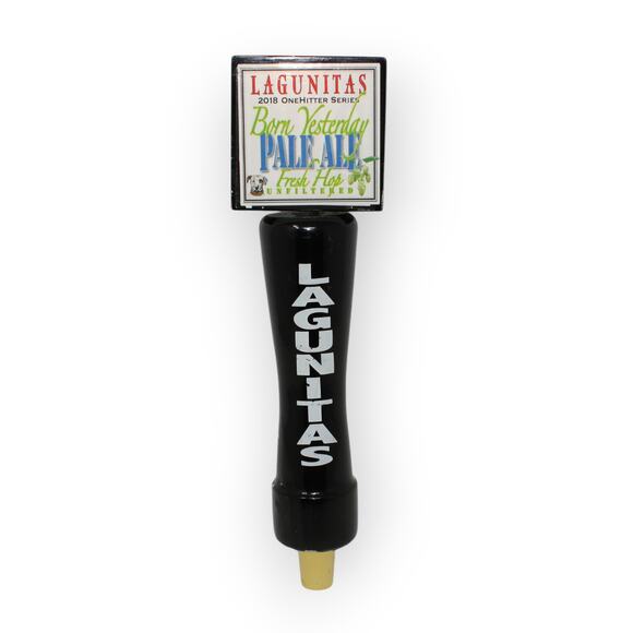 Lagunitas Born Yesterday Pale Ale Craft Draft Beer Tap Handle 2018 OneHitter - Picture 7 of 10